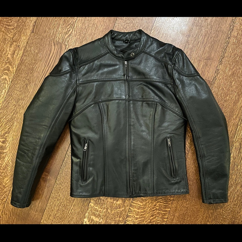 MOSSI Premium Women's Leather Motorcycle Riding Jacket